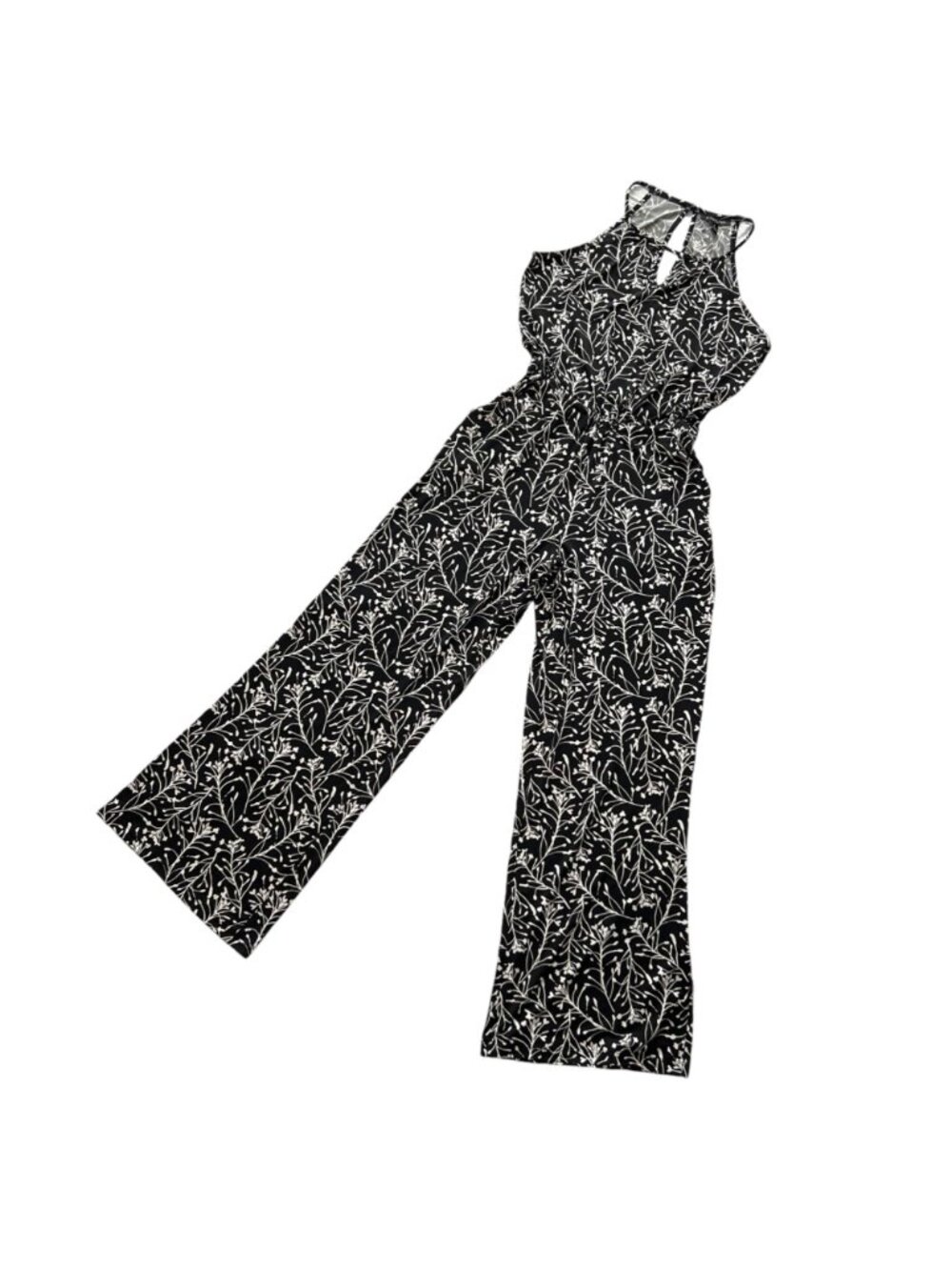 41 Hawthorn Floral Print Jersey Jumpsuit Black White Size Small Petite NWT - Picture 2 of 13